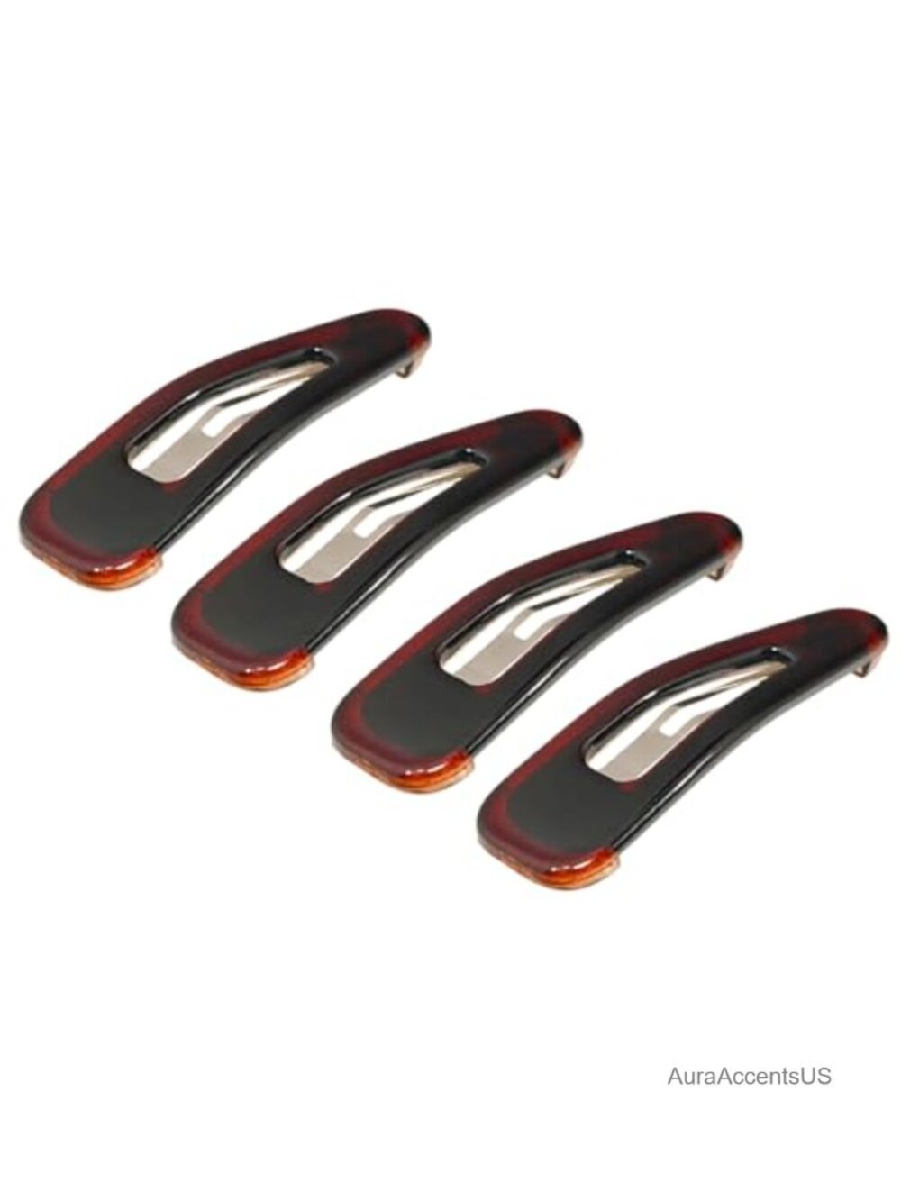 Non-Slip Mini French Hair Snap Clip Barrette Cellulose Acetate Tortoise Shell
